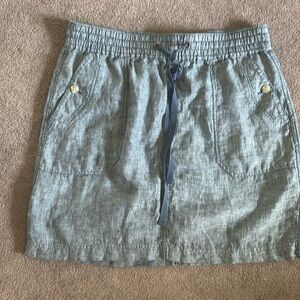 LORD & TAYLOR linen drawstring skirt - Sz 10
